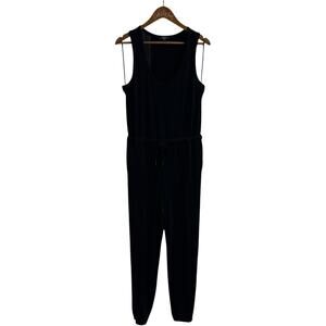 Rails Becky Jumpsuit Black Sleeveless Medium Casual Comfy Tie Waist